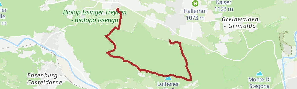 Route map: Lothener Köpfl